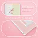 TUDIA SKN FLIP Designed for Onyx Boox Go 7 / Go Color 7 Case (Gen 1 & 2, 2024/2025) [Enhanced Auto Wake/Sleep Function] Slim Shockproof Trifold 7" Cover with Transparent TPU Back (Pink)