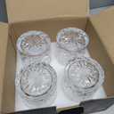 GLASKEY Whiskey Glasses Set of 4,Rock Glasses,11 oz Lead-Free Crystal Bourbon Glass,Old Fashioned Glass for Bourbon,Cognac,Irish Whisky,Personalised Whisky Glass Gift Set for Men,Dad,Brother