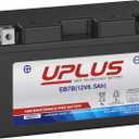 YT7B-BS UPLUS Motorcycle Battery EB7B-4 ATV Scooter ATV AGM Battery Maintenance Free Compatible with Yamaha CAN-AM Ducati Kawasaki Suzuki Triumph