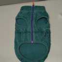 Urnat Small Dog Plush Fleece Coat, Soft Warm Cozy Winter Sweater Jacket Vest Clothes for Puppy Chihuahua Poodle Yorkie Pomeranian (Green, L)