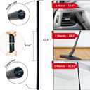 Universal Vacuum Attachments Hardfloor Brush and Replacement Accessories for Vacuum Cleaners - Horsehair Hardwood Floor Attachments and Vacuum Hose Adapter Kit - Vacuum Attachments for Car Detailing