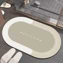 SHENGANG Bath Mat Bathroom Diatom Mud Stone Pattern Anti-Slip Carpet Household Bathtub Shower Mat Front Doormat,11,50x80cm