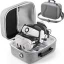STARTRC GAMES Carrying Case for Meta Quest 3, Large Travel Case Compatible with BOBOVR S3 Pro/KIWI Design Battery Head Strap and Other Accessories, Hard Shell Travel Bag for Oculus Quest 3 (Gray)