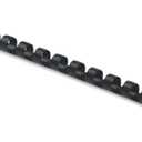 Fellowes Plastic Comb Binding Spines, 1/4 Inch Diameter, Black, 20 Sheets, 100 Pack (52366)