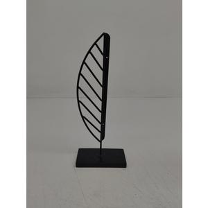 Bambeco 14In Wooden Metal Leaf