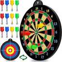 Dart Board - Magnetic Darts - Excellent Indoor Game and Party Games - Gifts for 5 6 7 8 9 10 11 12 Year Old Boy Kids