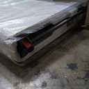 SIMPLI-MAGIC 8ft Portable Plastic Folding Table  Indoor & Outdoor Heavy-Duty Foldable Utility Table w/Handle for Party & Camping (White)