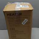 Space Heater - 1500W Portable Space Heaters for Indoor Use, PTC Ceramic Electric Heater with Remote, 4 Modes, 9H Timer, Low Noise, 70Oscillation, Overheat & Tip-Over Protection for Office Home (Black)