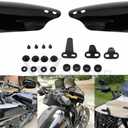 Club Style Handlebar Handguards Upgrade Bracket Compatible with Harley Touring Road Glide Electra Glide Road King CVO/SE, Softail Street Bob FXBB 114 FXBBS Low Rider ST 117 FXLRST 2009+ 2026 (Black)