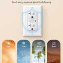 DEWENWILS 5-Pack GFCI Outlet 20Amp, Outdoor Weather-Resistant(WR), Tamper-Resistant(TR), UL Listed, Gfi Self-Test, LED Indicator, Wallplate Included with Thinner Design, White