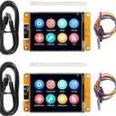 AITRIP 2 Pack ESP32 Development Board ESP32-2432S028R WiFi Bluetooth 2.8 Inch 240X320 Smart Display TFT Module Touch Screen for Arduino