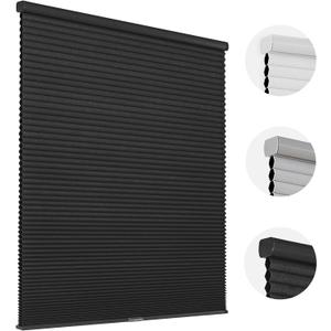 Joydeco Blackout Cellular Shades 2025 Version, 31 Inch Wide Black Blinds for Bedroom Windows