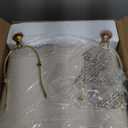 Farmhouse Table Lamps for Living Room, 26" Vintage Table Lamp Set of 2 with USB A+C Charging Ports & AC Outlets, Touch Control 3-Way Dimmable Rustic Bedside Nightstand Lamps for Bedroom Gold Brass