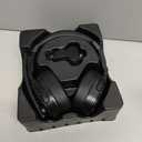 Trucker Bluetooth Headset, Wireless Headsets with Noise Cancelling Microphone, Long Battery Life Bluetooth Headphones with Detachable Earpad/Single+Dual Mode for Office/Driving/Home (Black)