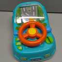 DELUTIQUE Toys for 1 + Year Old Boy, Toddler Racing Car Steering Wheel Toy with Sound & Light,Car Toys for Toddlers 1-3,Gift for 1 2 3 Years Old Boys Girls (Blue)