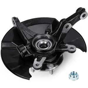 Front Left Steering Knuckle & Wheel Bearing Hub Assembly for Honda Civic 2006 2007 2008 2009 2010 2011, without Si MUGEN Si Model, 698-451 698451 44300SNA952 44300TR0951, Driver Side