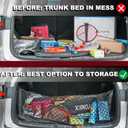 Envelope Style Cargo Net Compatible with Hyundai Tucson 2026 2025 2024 2023 2022 2021 2020 2019 2018 2017 2016 2015 Upgraded Car Rear Touring Tailgate Trunk Netting with Heavy Duty Carabiner