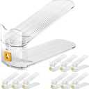10Pack Shoe Slot Organizers Clear Shoe Stacker Organizer for Closet Shoe Holder Space Saver Rack Storage for Closet (Clear, 10Pack)