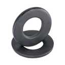 Black Washer Fits 1/2" Diameter Screw Size (50 pcs), 1-1/16" Outside Diameter, Steel with Weatherproof Black Ruspert Coating for Outdoor Use by Makers Bolt