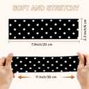 6 PCS Polka Dot Headband, headbands polka dot, Hair Accessories Trendy Head Bands, Soft Wide Headband for Yoga, Running, Workout, Washing Face and Social Gatherings