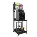 3D Printer Stand with Double Layer 3D Printer Filament Storage Rack, TR22 Heavy Duty Mobile Printer Table with Wheels for Studio Office Storage and Organization