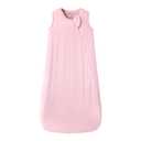 Mosebears Unisex Baby Sleep Sack 1.0 TOG, Supersoft Rayon Made from Bamboo Wearable Blanket with 2-Way Zipper (Blush,0-6 Months)