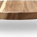 WILDMOS Decorative Round Wood Riser for Display,Pedestal Tray for Home or Kitchen and Bathroom Countertop Organizer,Farmhouse Kitchen Counter Decor Tray. (12-inch)