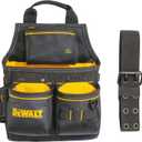DEWALT Tool Pouch with Belt, 13 Pocket Professional Small Tool Belt Pouch (DWST540201) (One Size)