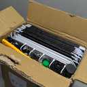 HOMIDEC Shoe Rack, 8 Tier Shoe Storage Cabinet 32 Pair Plastic Shoe Shelves Organizer for Closet Hallway Bedroom Entryway (Black)