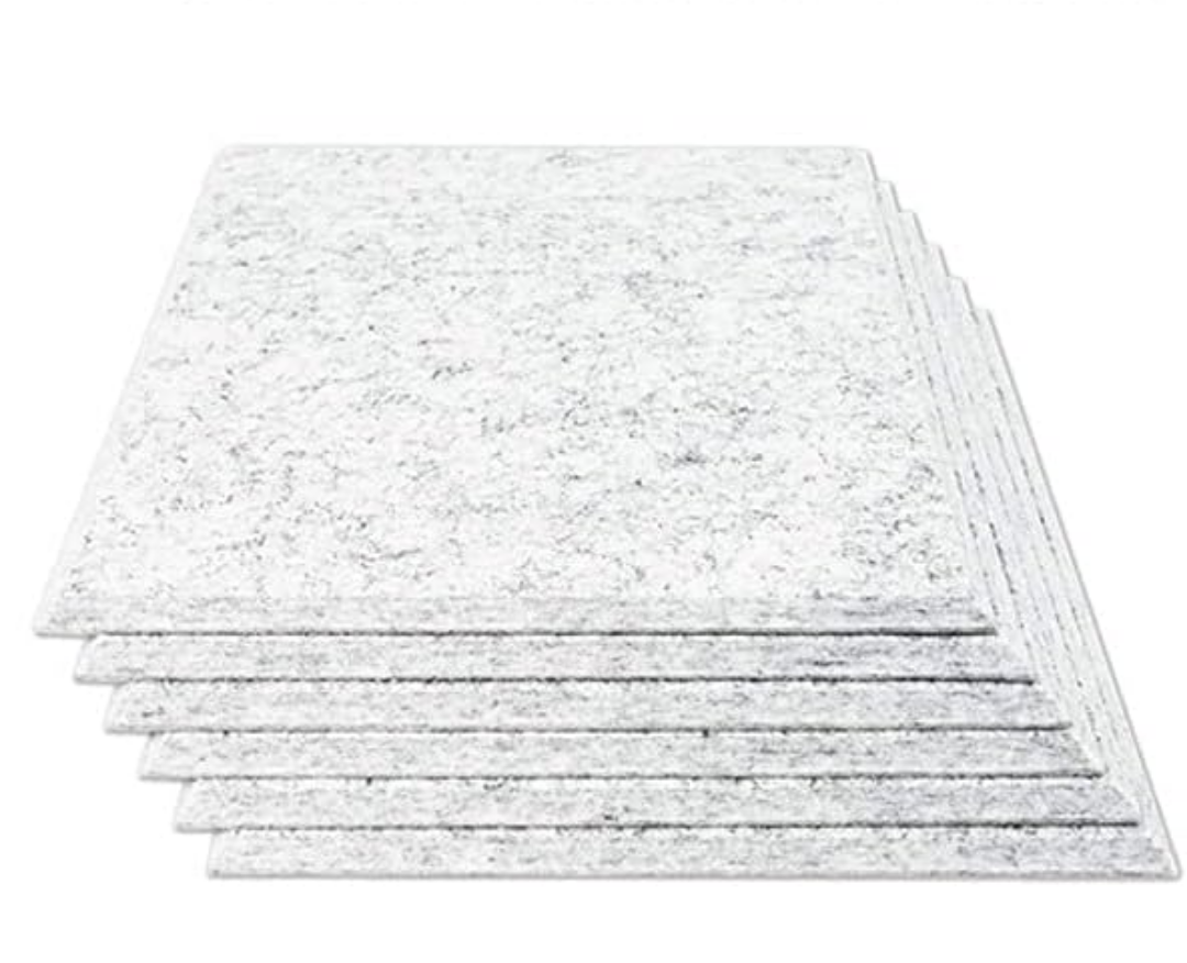 12pcs Acoustic Absorption Panel 12 Inch X 12 Inch X 0.4 Inch for Wall