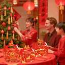 C L cooper life 12pcs Chinese New Year Party Gift Treat Boxes Happy Chinese New Years Party Gift Boxes for 2026 Lunar New Year of The Horse Theme Spring Festival Supplies