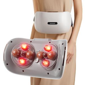 Dual Massage Abdominal Massager with Heat for Flatulence and Period Cramps, Used for Abdomen, Legs, Neck, Stomach Massager for Digestion