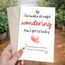 7 x POMELION Valentines Day Card for Husband, Him from Wife, Her - Funny Anniversary Card Gifts for Husband, Boyfriend, Men - Happy Anniversary - Greeting Card