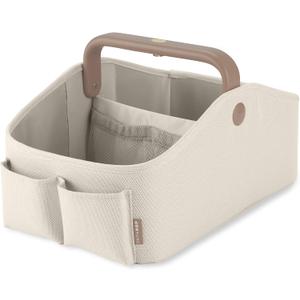 Skip Hop Diaper Caddy Organizer with Touch Sensor Night Light Nursery Style Oat