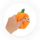 POPETPOP 2 Pcs Pumpkin Squeaky Latex Dog Toys 4.7 Inch Realistic Voice Toy Pumpkins for Puppy Teething and Interactive Pet Play