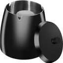 Ashtray with Lid for Cigarettes, Windproof Outdoor Ashtray Smokeless Odorless, Stainless Steel Ash Tray for Outside Indoor Patio Home Office Decoration (XL)