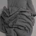 Extra Deep Split King Sheet Set - 7 Piece Breathable & Cooling Sheets - Hotel Luxury Bedding Set 18-24 Inch Extra Deep Pockets - Easy Fit, Soft, Wrinkle Free & Comfy - Heathered Grey, Split King Size
