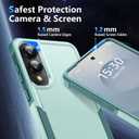 for Samsung Galaxy S25 Edge Case with Screen Protector, [Military Grade Drop Protection] Dual Layer Heavy Duty Shockproof Protective Phone Case for Samsung S25 Edge (Mint Green)