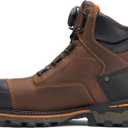 Timberland PRO Men's Boondock BOA 6 Inch Composite Safety Toe Waterproof Puncture Resistant Industrial Work Boot, Mocha Brown, 8M