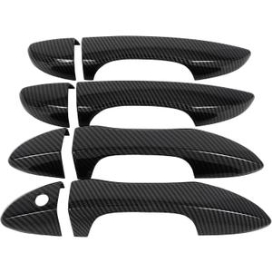 OCPTY 4PCS Door Handle Covers for 2014-2018 for Toyota Corolla Exterior Driver Side & Passenger Side Car Door Handle Covers Trim Kit Black