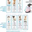 8 x Dog Sweater, Sweaters for Small Dogs, Warm Soft Pet Clothes for Puppy, Medium Large Cat, Dogs Girl or Boy, Dog Shirt for Winter Christmas (Purple, Small)