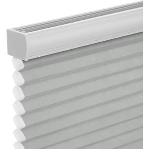 Changshade Cordless Cellular Shades, Light Filtering Honeycomb Shades for Windows, Pull Down Pleated Blinds, Easy to Install for Indoor Windows and French Doors,24" W x 64" H, Grey