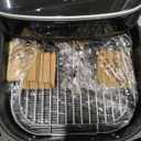 Extra Large Air Fryer,11-IN-1 6 QT 450F Air Fryer with Superior Airflow, Dual Heat Source Technology, Smart Digital Wide Fryer with Basket, Fits a 12" Pizza or 33 Chicken Wings