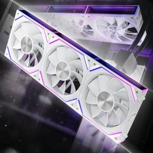 Asiahorse Dawn 120mm Case Fan, ARGB PWM 1850RPM/71CFM Airflow, Forward & Reverse Blade Design, Low Noise, Precision HDB Bearings High Performance UNI PC Fan Modular Daisy Chain