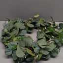 Eucalyptus Wreaths for Front Door 20", Handmade Green Leaves Wreath for Summer, Spring and All Seasons, Greenery Floral Wreath for Wall and Outside