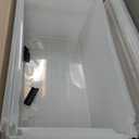 IRIS USA 91 Qt Stackable Plastic Storage Bins with Lids, 4 Pack - BPA-Free, See-Through Organizing Solution, Latches, Durable Nestable Containers, Secure Pull Handle, Made in USA - Clear