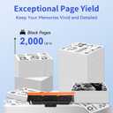 210A Black Toner Cartridge 2 Pack (with Chip) Compatible Replacement for HP 210A 210X for Color LaserJet Pro MFP 4301fdw 4301fdn Pro 4201dw 4201dn Series Printer Ink W2100A W2100X High Yield
