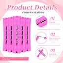 Tigeen 160 Pcs Perm Rods for Natural Hair Plastic Hair Rollers, No-heat Small Curling Rods Cold Wave Rod for Women DIY Styling Hairdressing Tools (0.75 Inch, Purple)