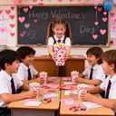 Valentine's Day Heart Conversation Popcorn Boxes - 60 Pcs Valentine's Day Treat Goodie Containers for Kids SchoolWedding, Birthday & Galentine Party Supplies