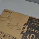 TEAMIX Wood Monitor Stand Riser-2 Pack, 2 Tier Adjustable Monitor Stand Dual Monitor Riser for 2 Monitors/Laptop/PC Black Computer Stand for Desk